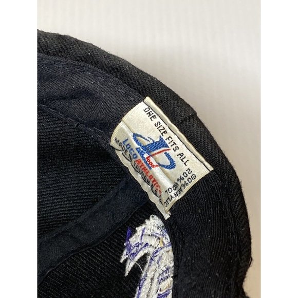 Vintage 90’s Baltimore Ravens NFL Spike Hat Snapback Black Logo Athletic Rare - Picture 12 of 13